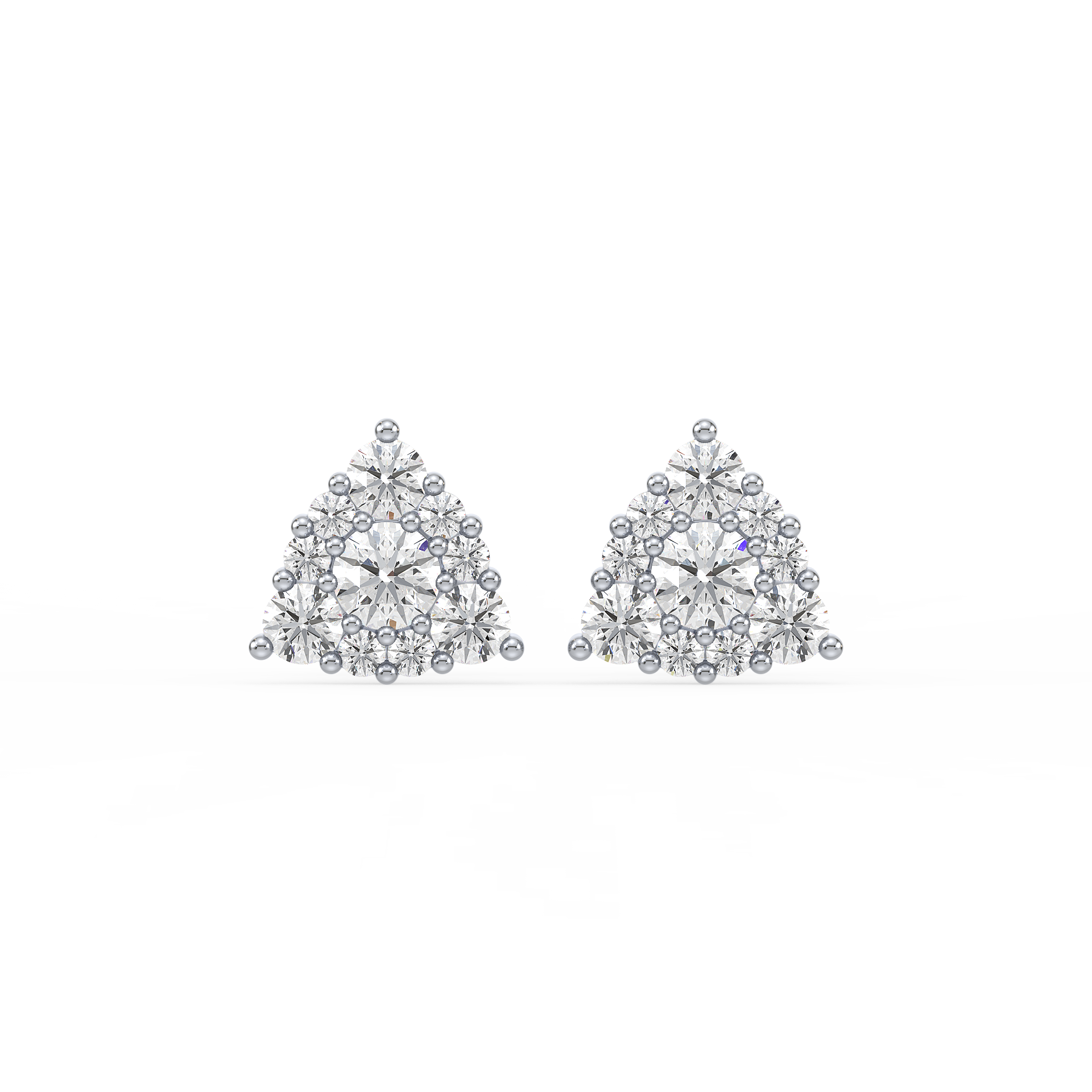 Crystal Pyramid Studs (with Screw)