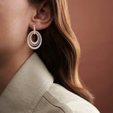 Triple Oval Radiance Earrings (with Screw)