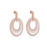 Triple Oval Radiance Earrings (with Screw)