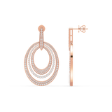 Triple Oval Radiance Earrings (with Screw)