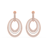 Triple Oval Radiance Earrings (with Screw)