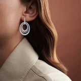 Triple Oval Radiance Earrings (with Screw)