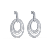 Triple Oval Radiance Earrings (with Screw)