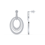 Triple Oval Radiance Earrings (with Screw)