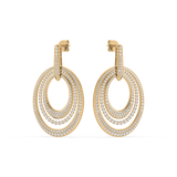 Triple Oval Radiance Earrings (with Screw)