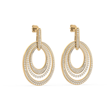 Triple Oval Radiance Earrings (with Screw)