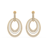 Triple Oval Radiance Earrings (with Screw)