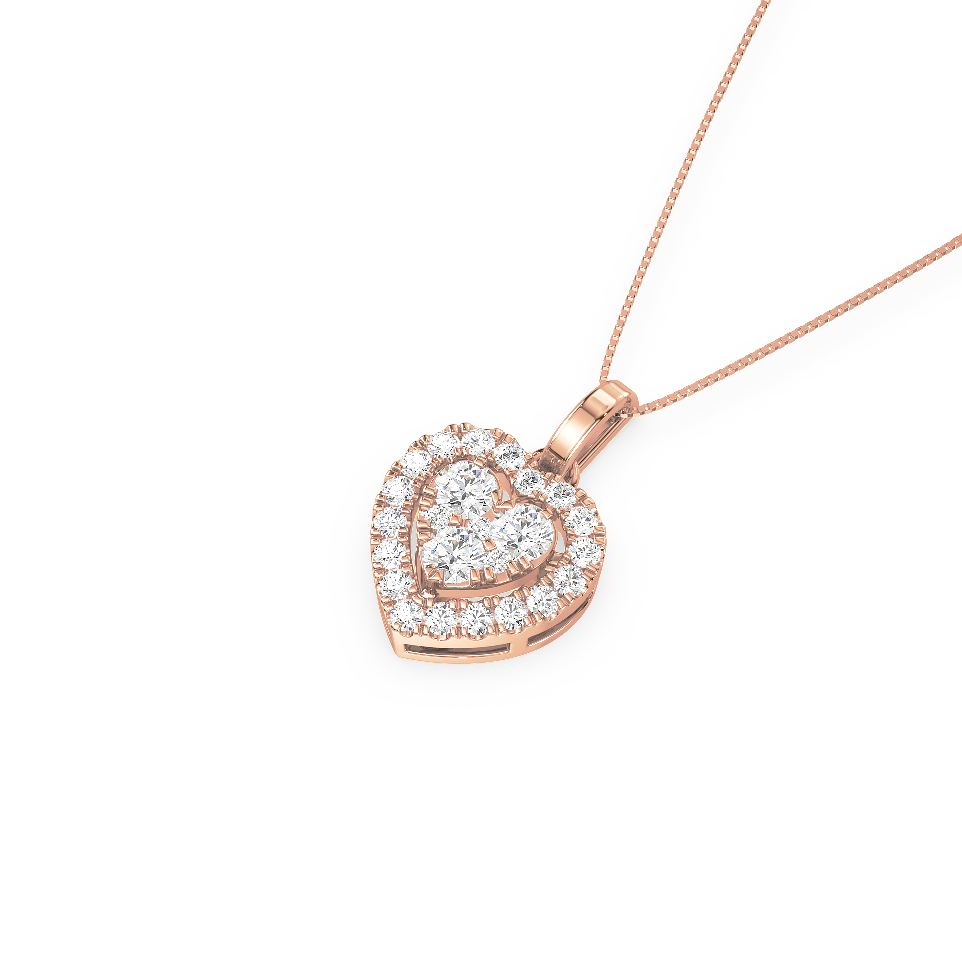 Radiant Heart Pendant Necklace