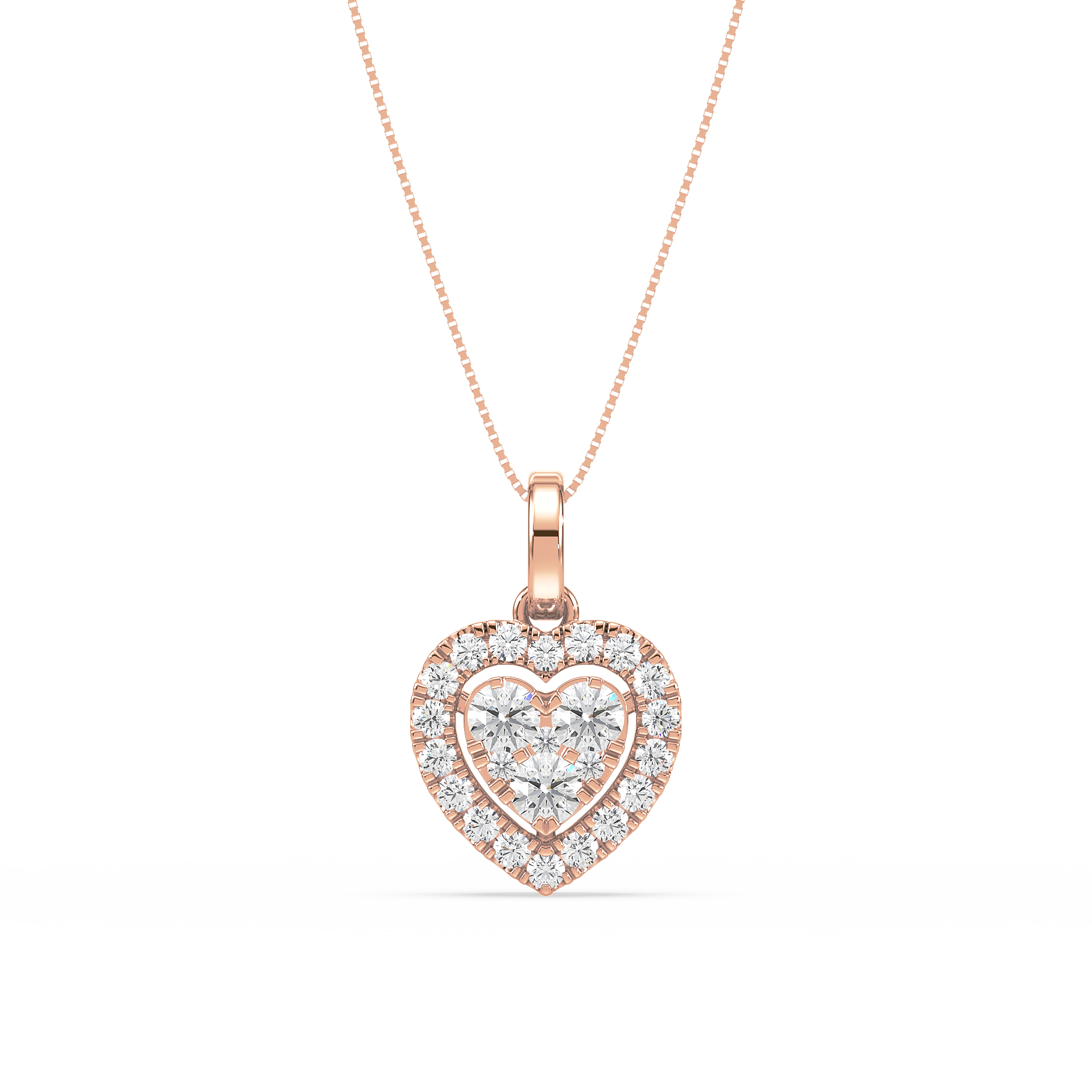 Radiant Heart Pendant Necklace