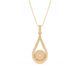 Sparkling Teardrop Pendant Necklace