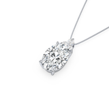 Classic Oval Solitaire Pendant Necklace