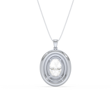 Double Halo Charm Pendant