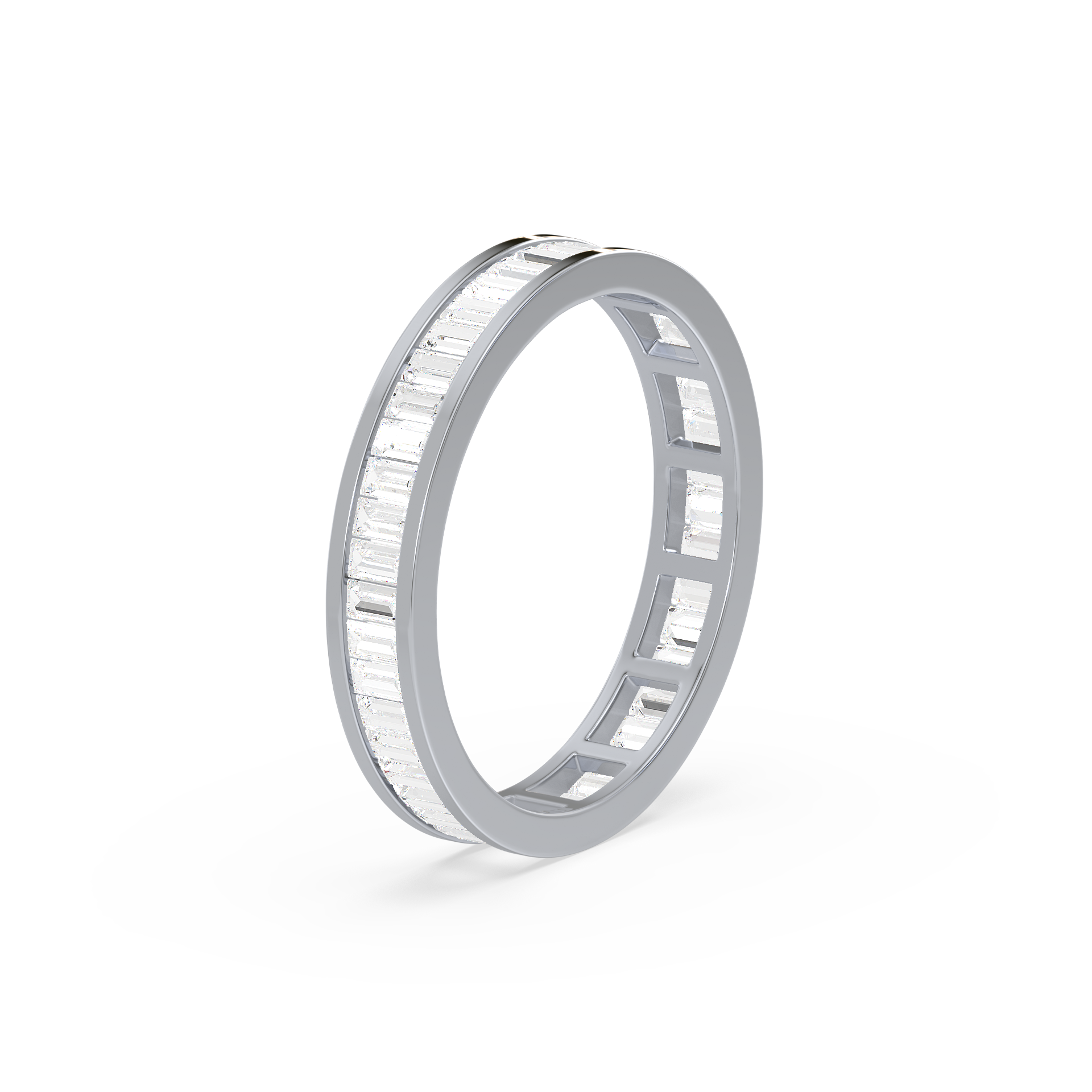 Baguette-Cut Eternity Ring