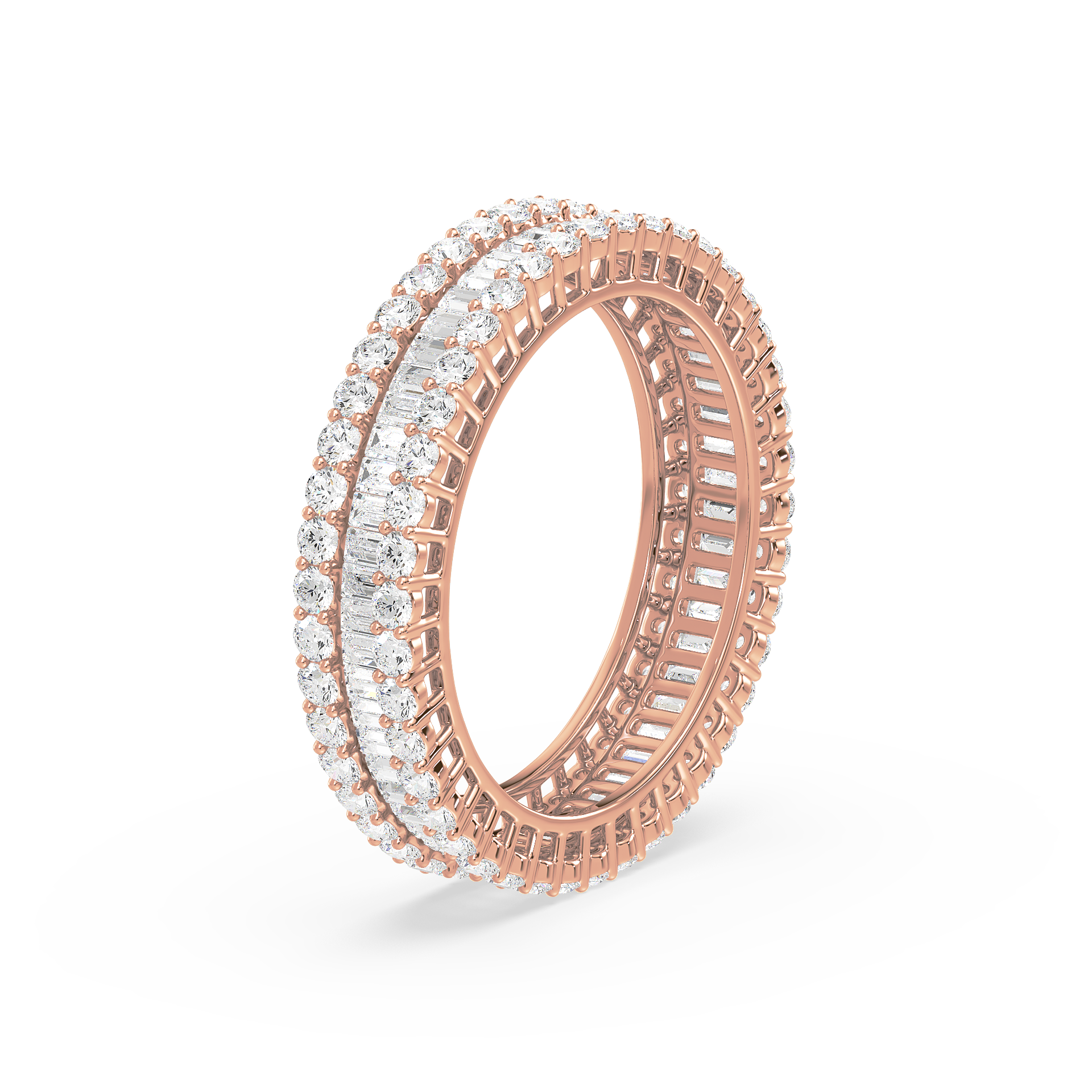 Triple Row Eternity Ring