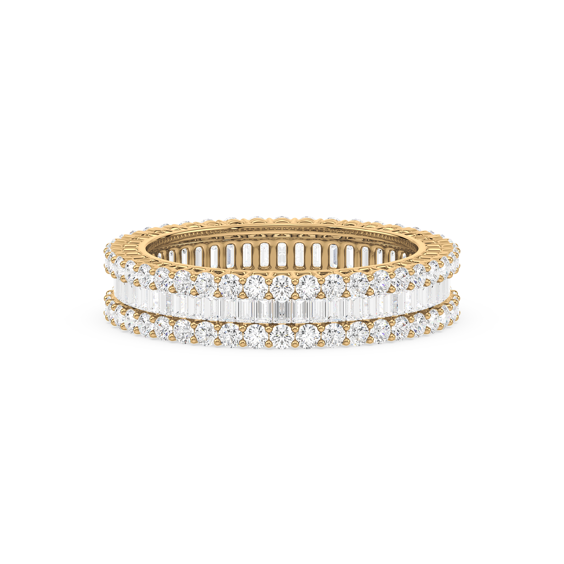 Triple Row Eternity Ring