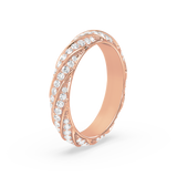 Twisted Elegance Pave Ring