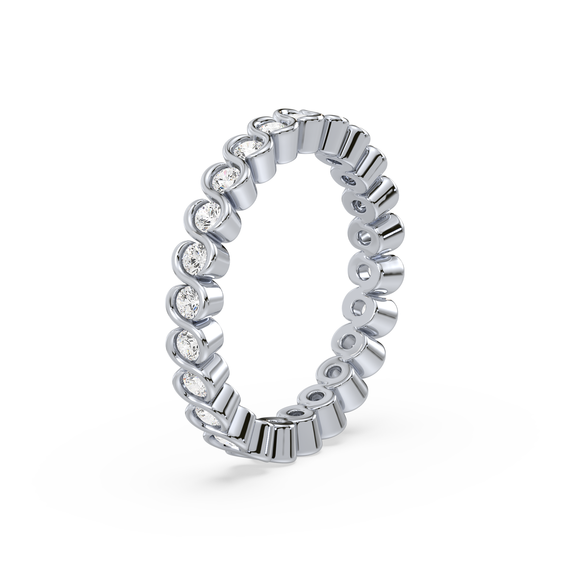 Elegance Bezel-Set Eternity Ring