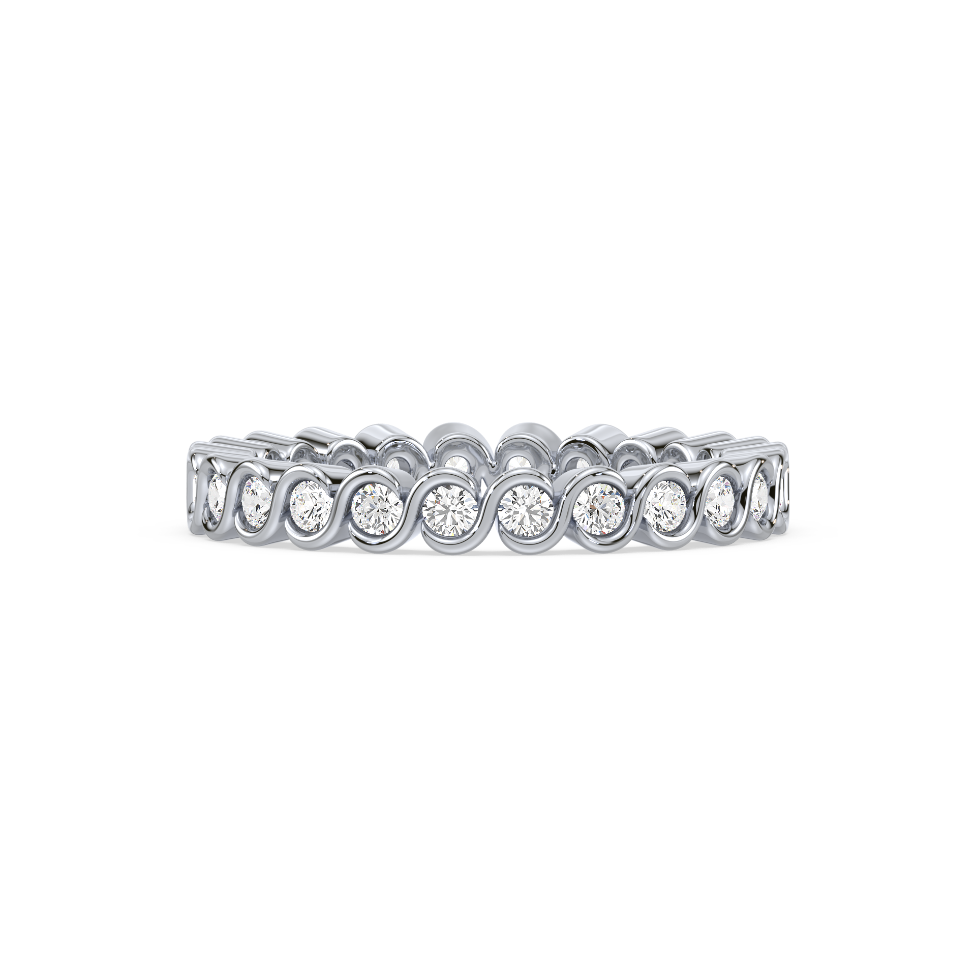 Elegance Bezel-Set Eternity Ring