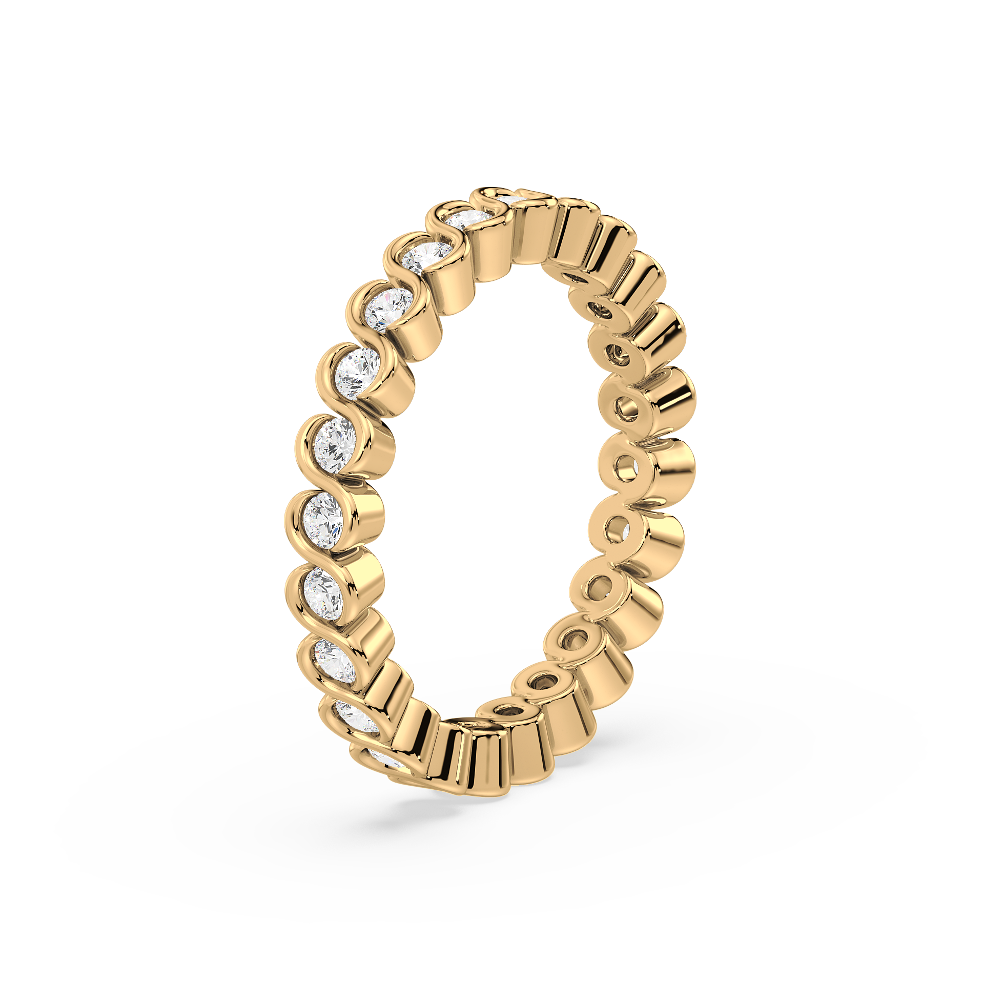 Elegance Bezel-Set Eternity Ring