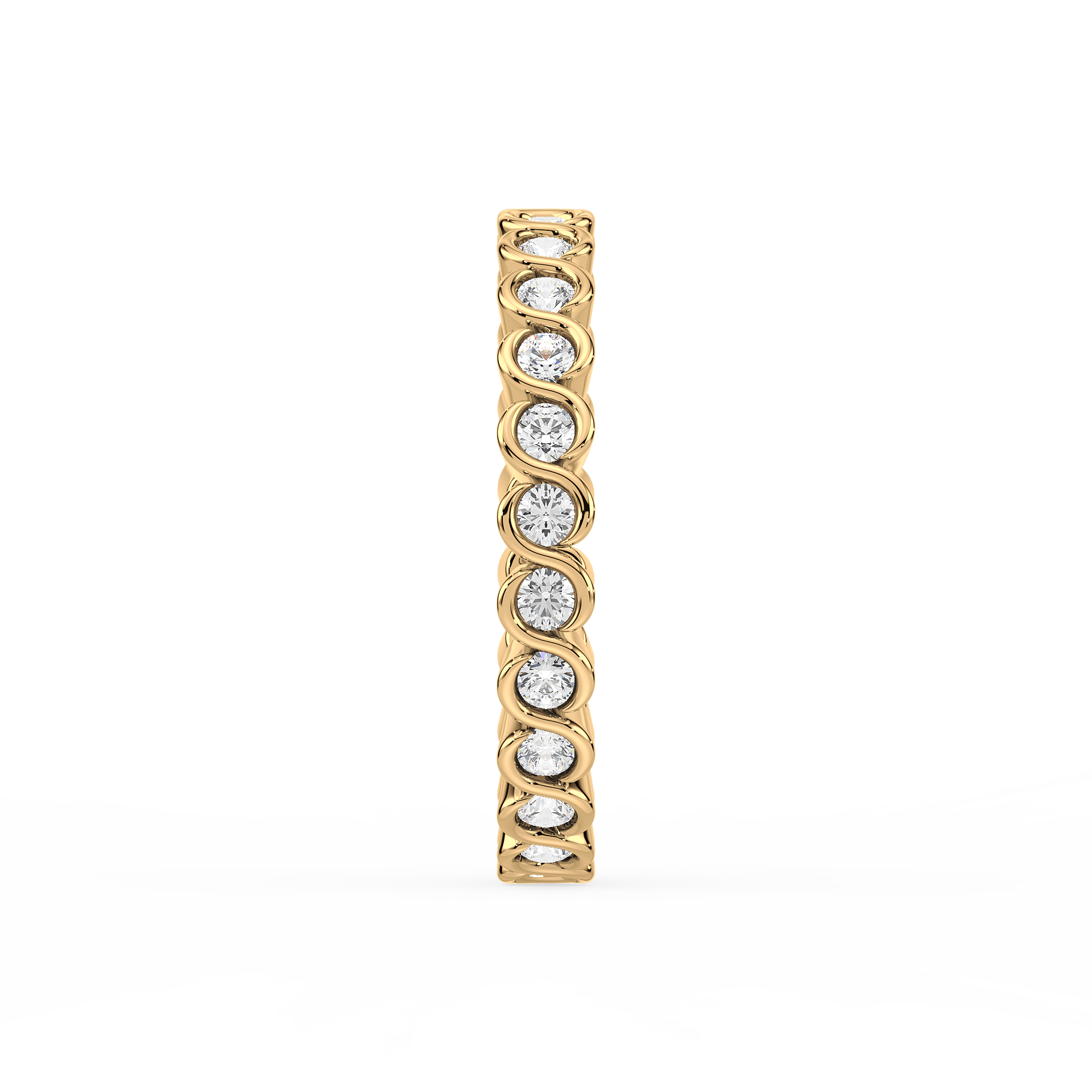 Elegance Bezel-Set Eternity Ring