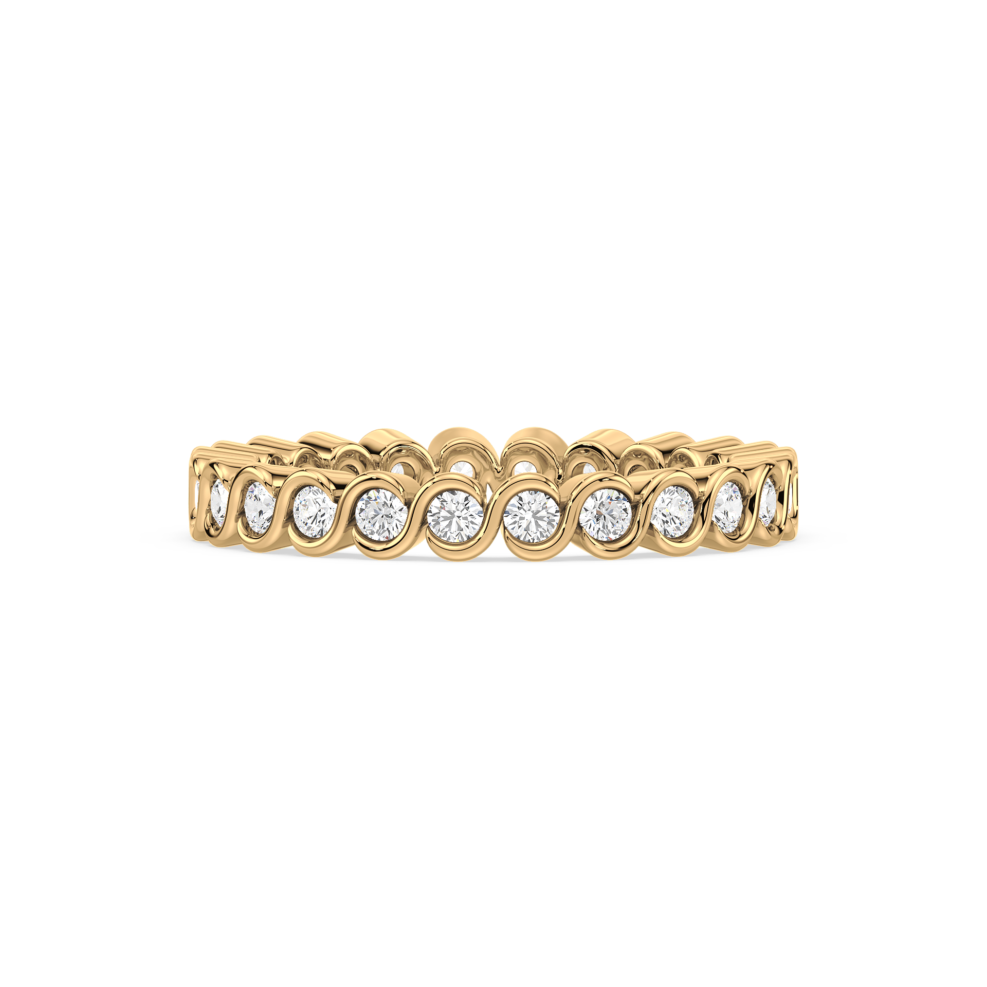 Elegance Bezel-Set Eternity Ring