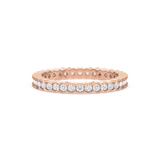 Scalloped Bezel-Set Eternity Ring