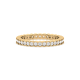 Scalloped Bezel-Set Eternity Ring