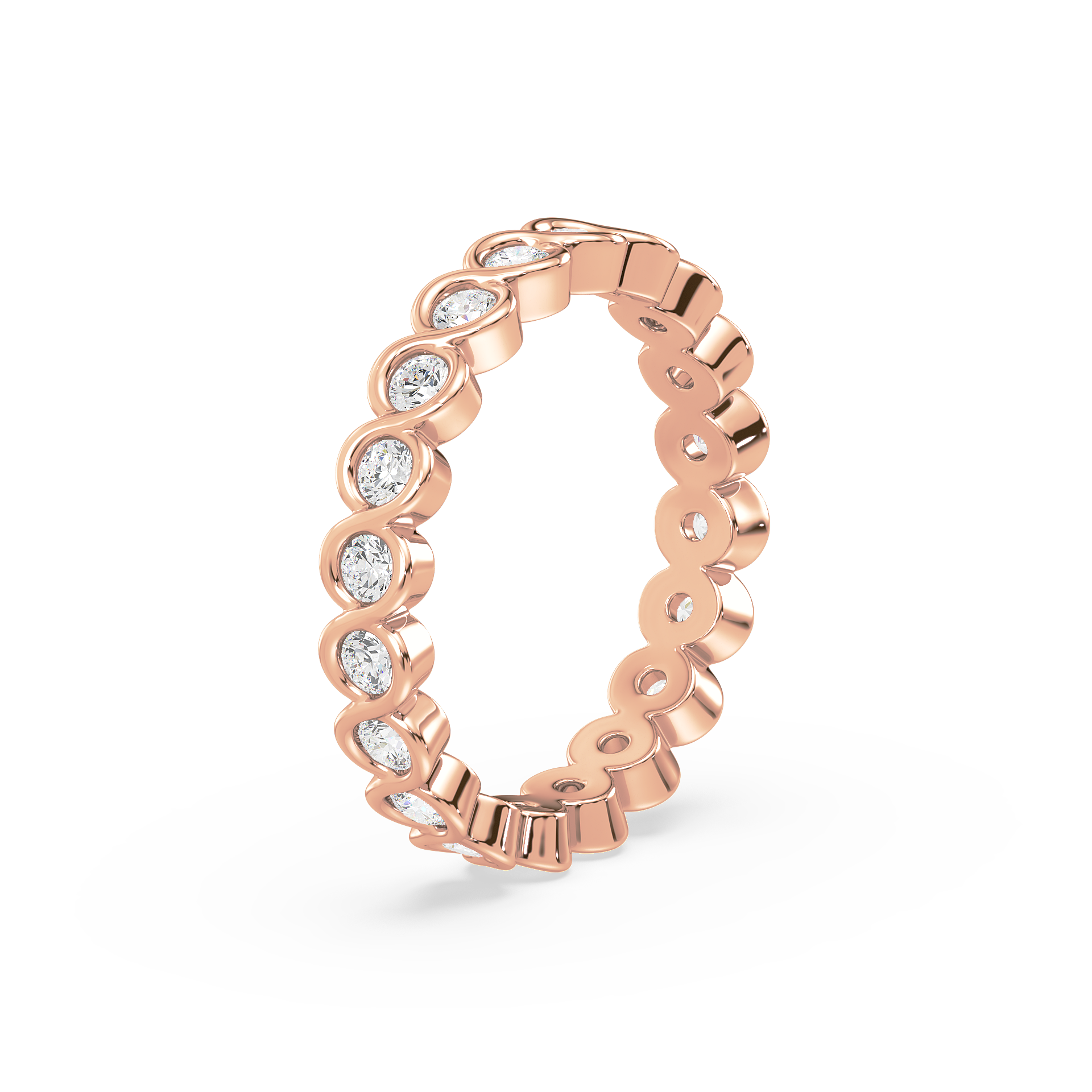 Infinity Wave Eternity Ring