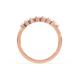 Marquise-Cut Half Eternity Ring