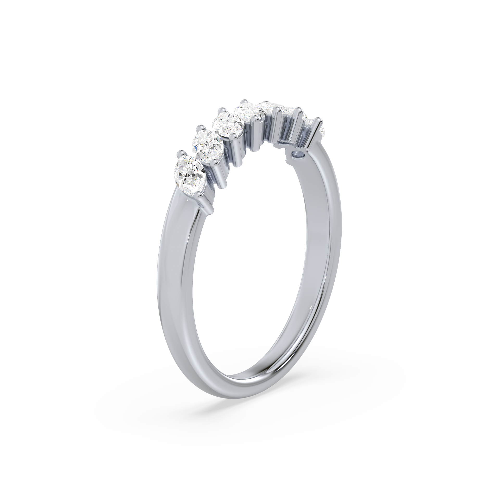 Marquise-Cut Half Eternity Ring