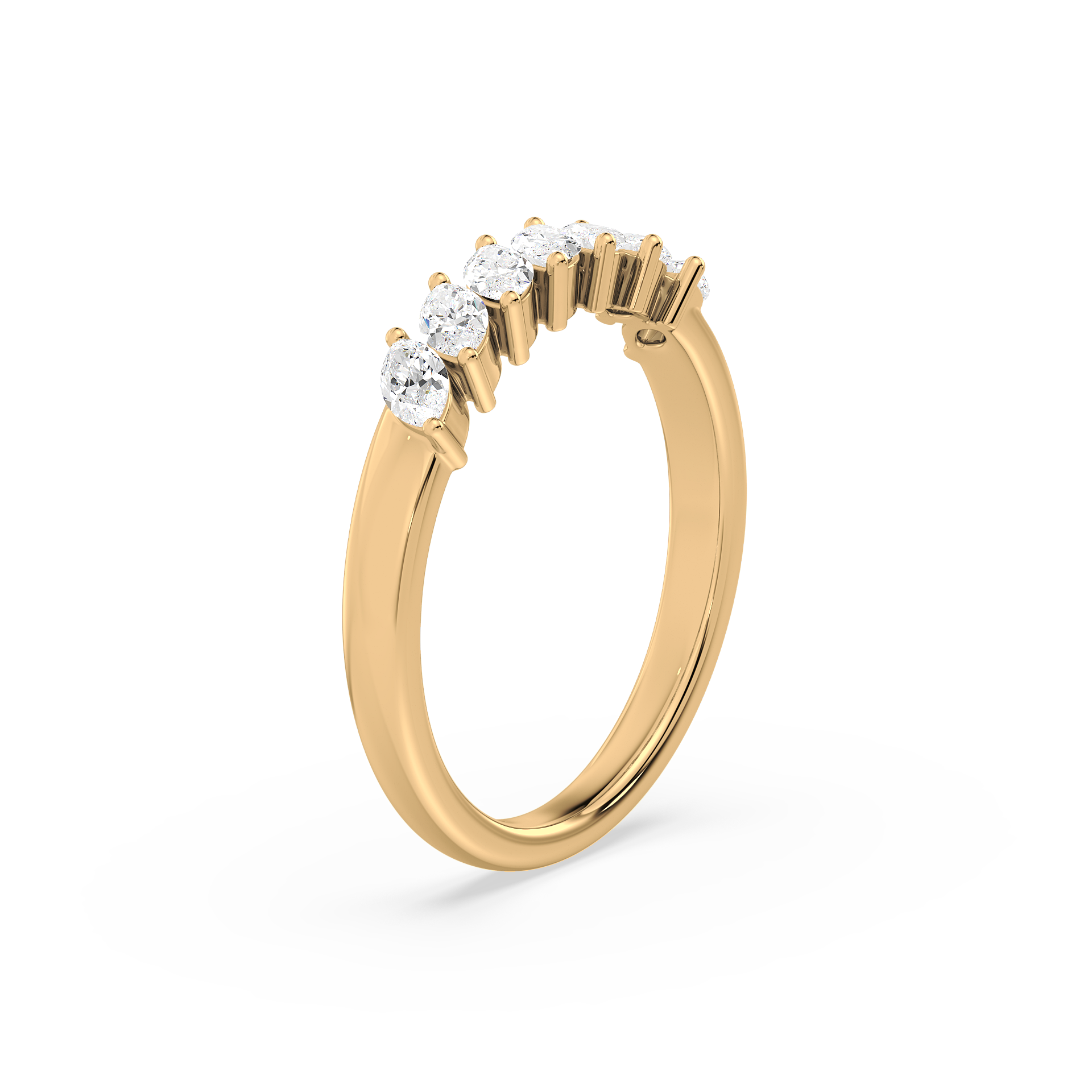 Marquise-Cut Half Eternity Ring