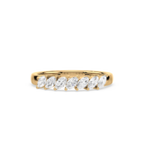 Marquise-Cut Half Eternity Ring