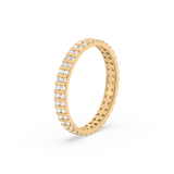 Vertical Bar Pavé Ring