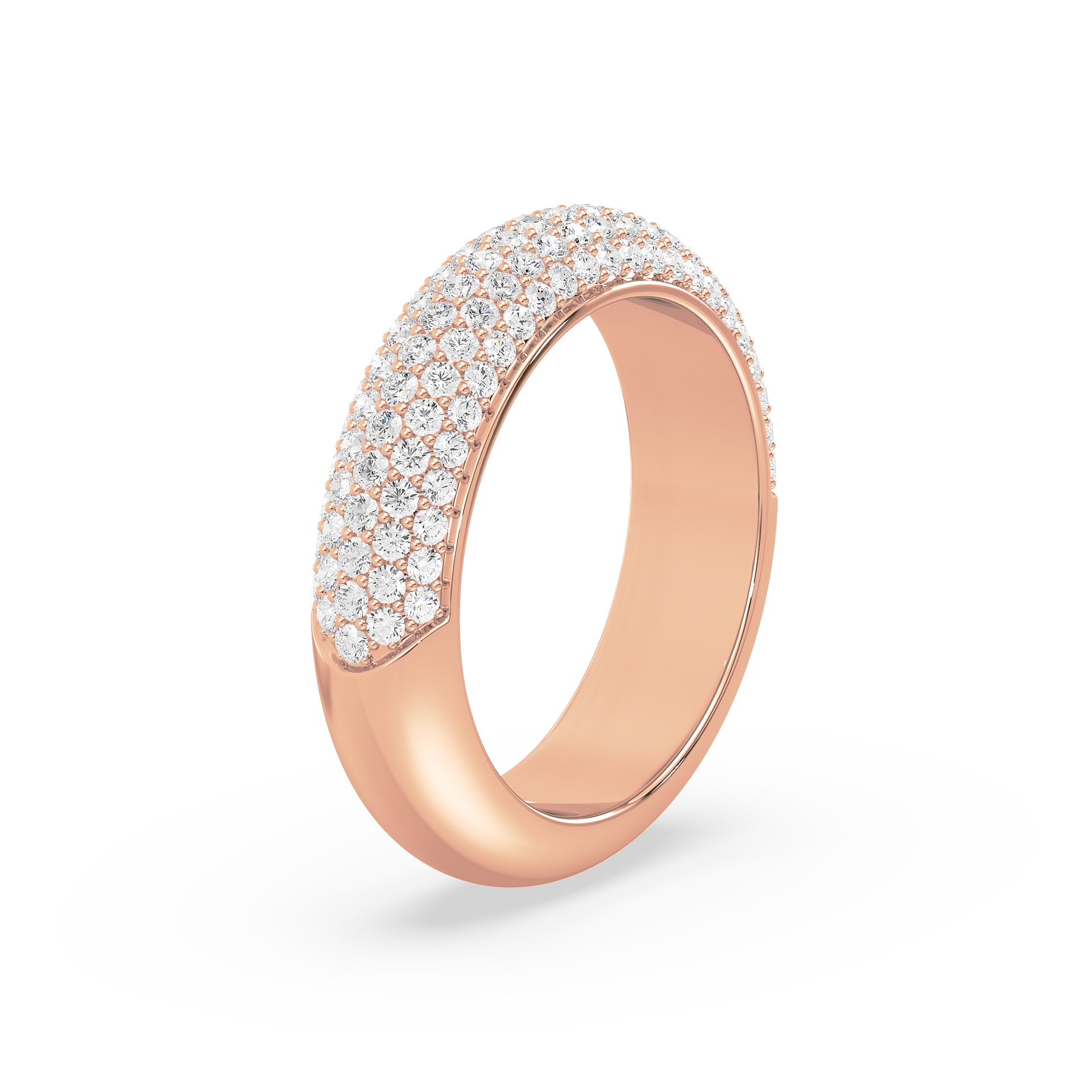 Triple Row Pavé Eternity Ring