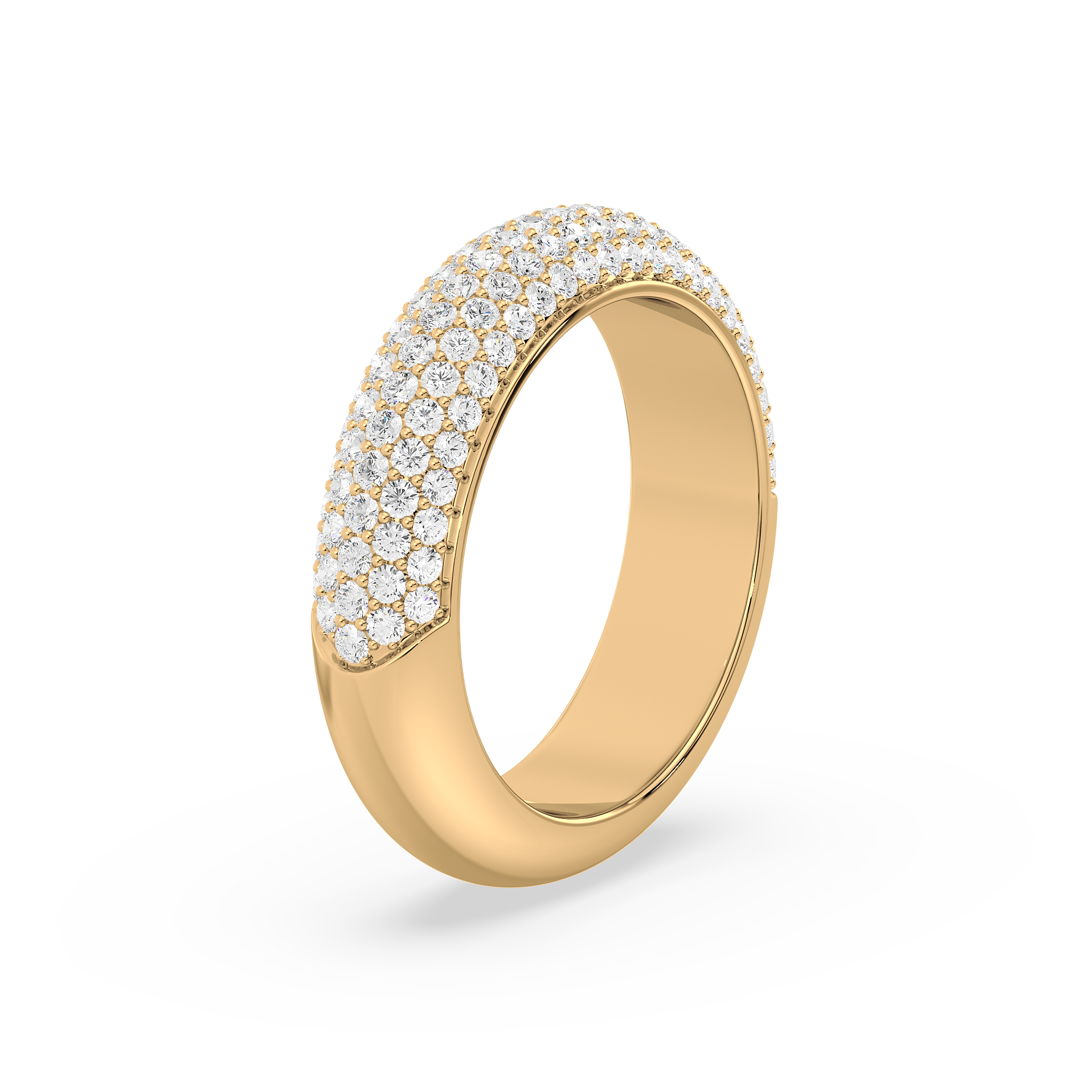 Triple Row Pavé Eternity Ring