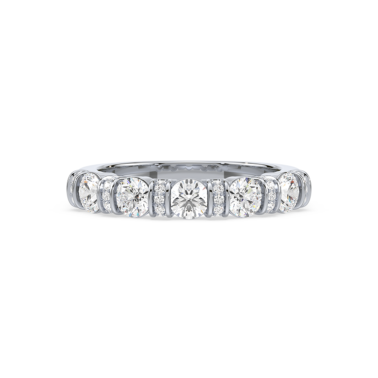 Classic Channel-Set Diamond Ring