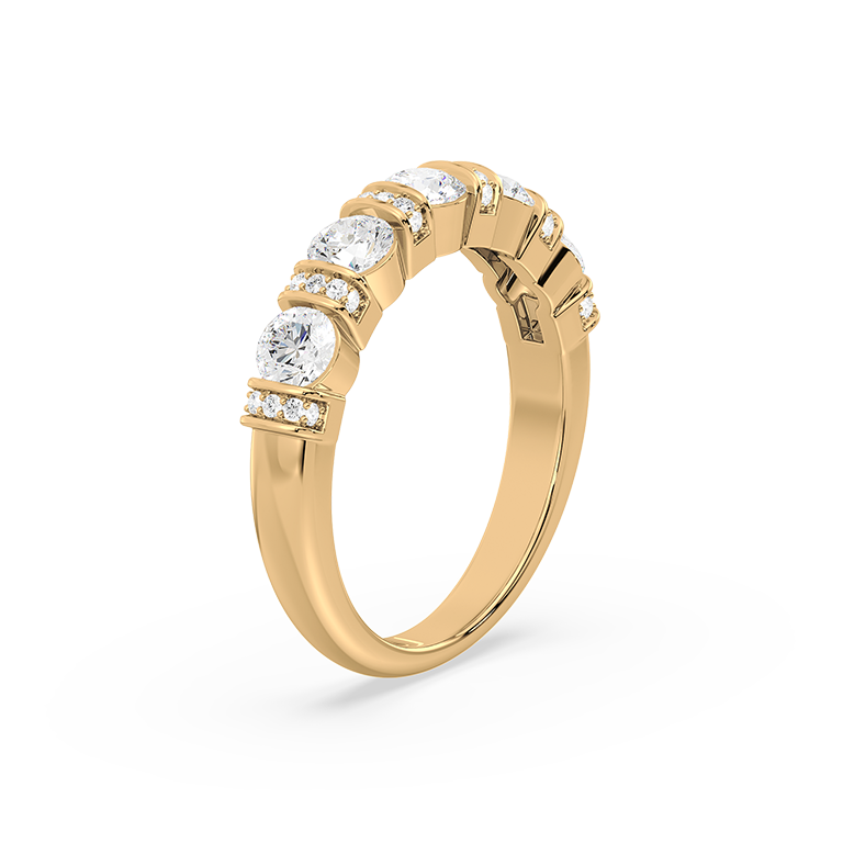 Classic Channel-Set Diamond Ring