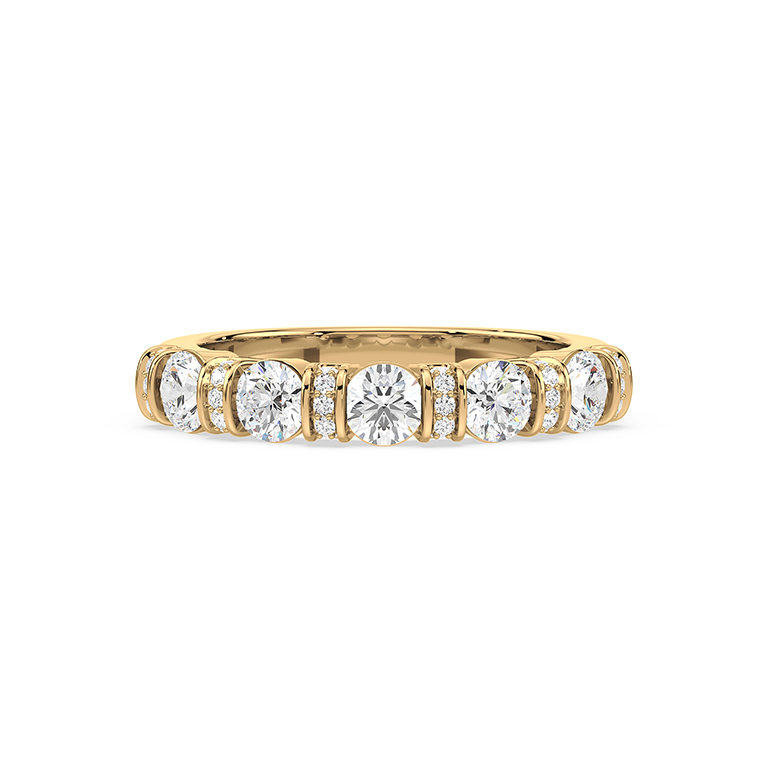 Classic Channel-Set Diamond Ring