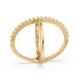 Criss-Cross Elegance Ring