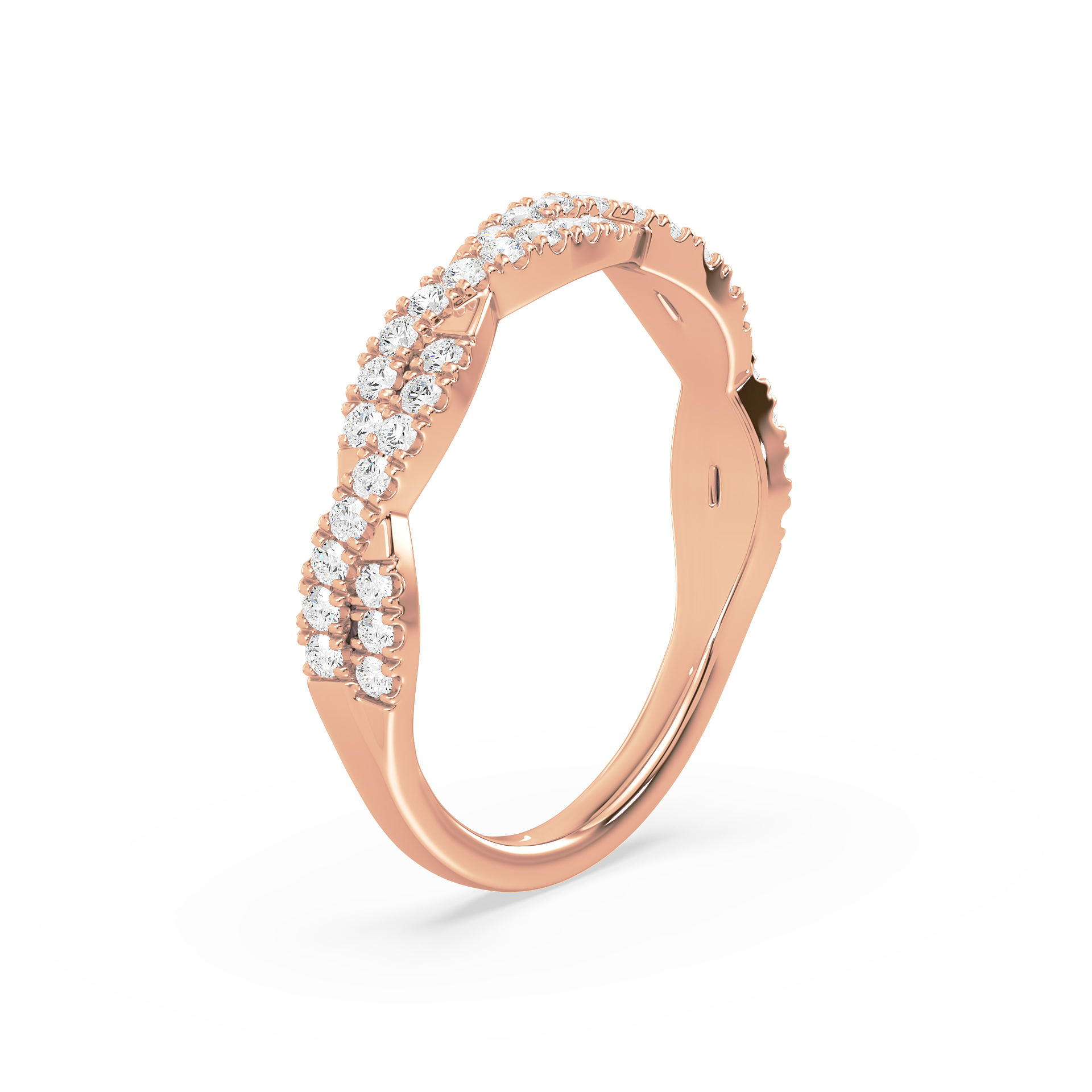 Twisted Elegance Diamond Ring