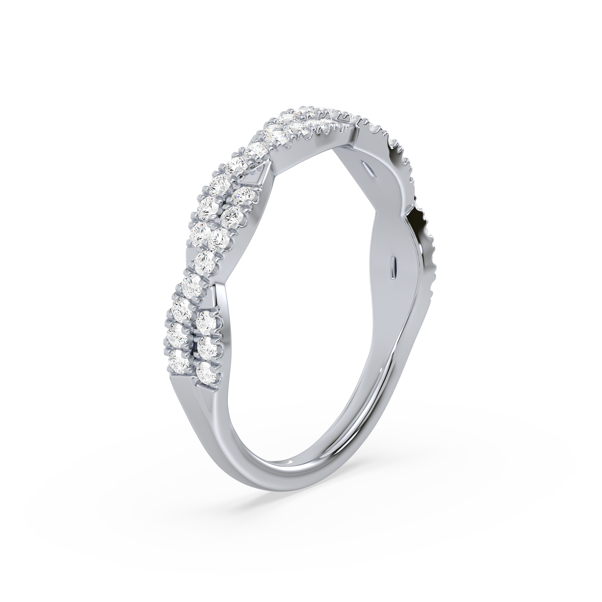 Twisted Elegance Diamond Ring