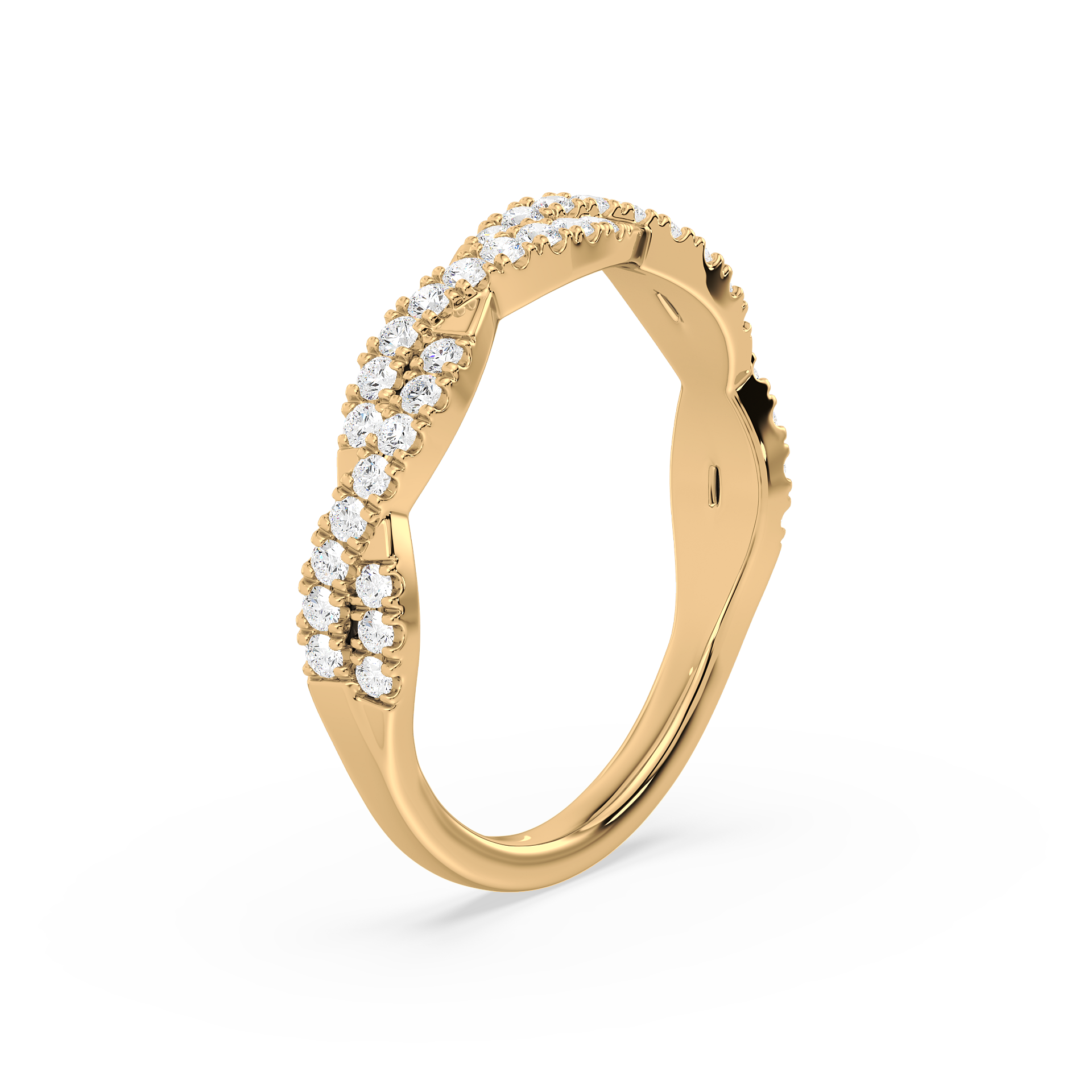 Twisted Elegance Diamond Ring