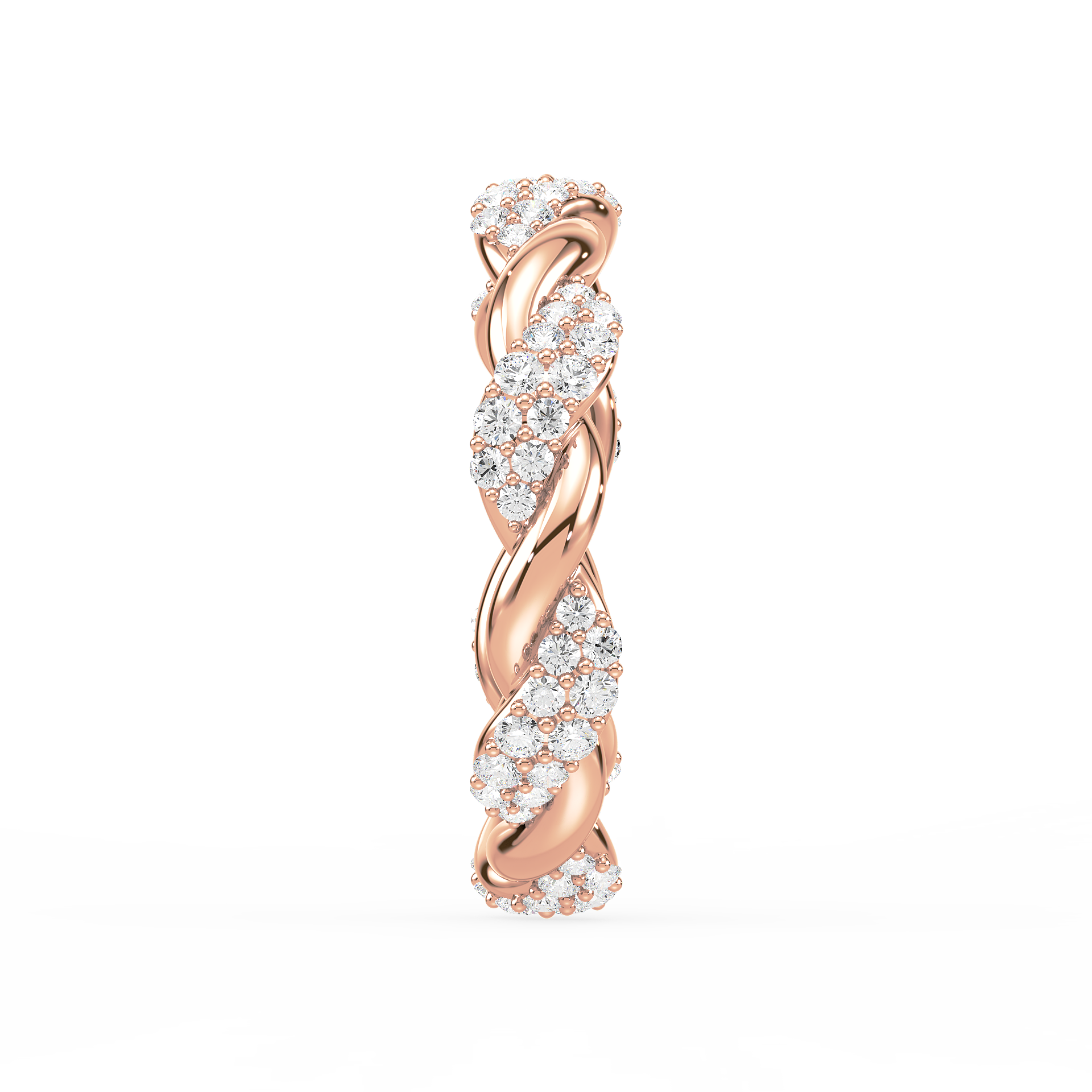 Braided Radiance Diamond Ring