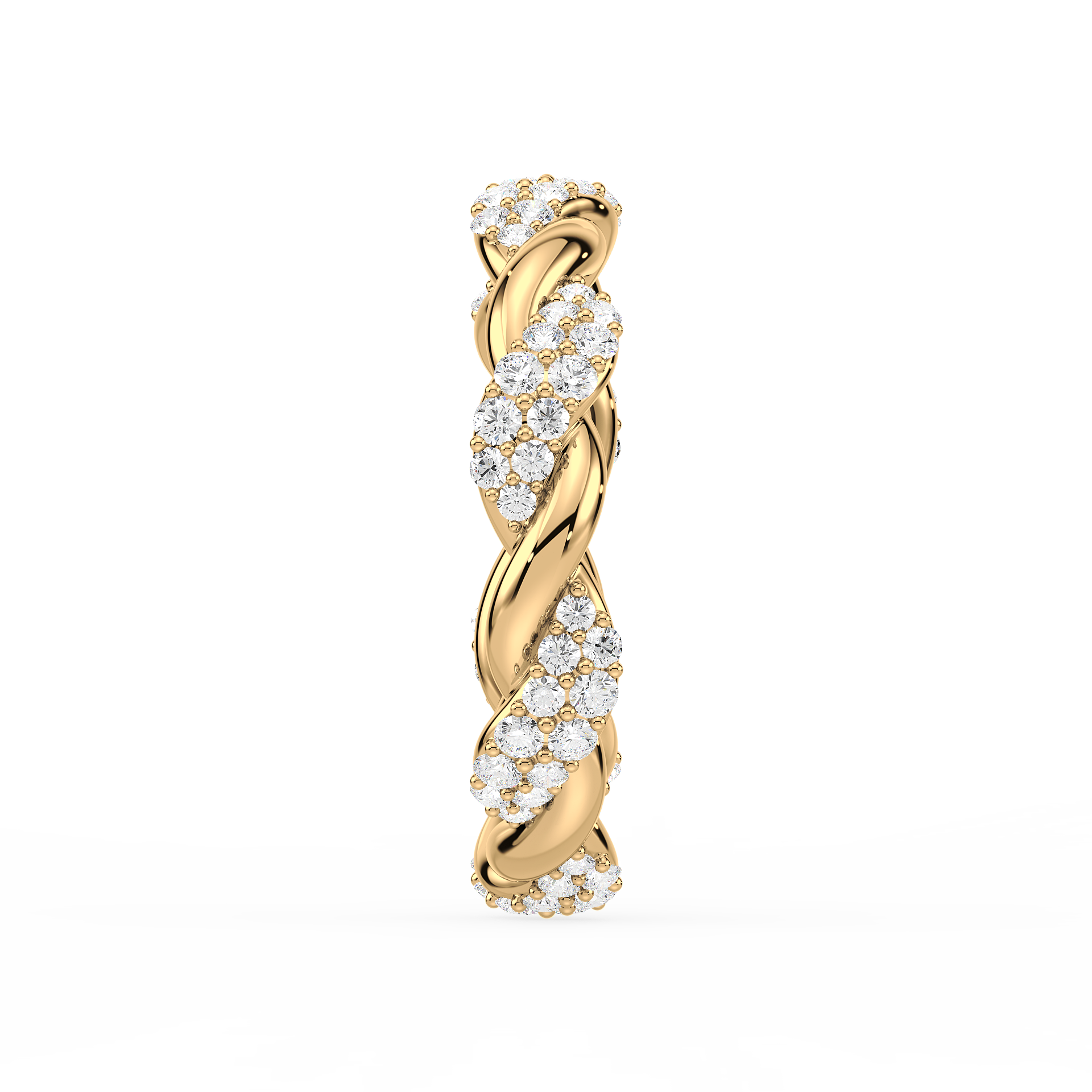 Braided Radiance Diamond Ring