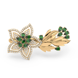 Twin Bloom Statement Ring