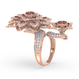 Radiant Blossom Cocktail Ring