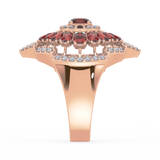 Regal Blossom Cocktail Ring