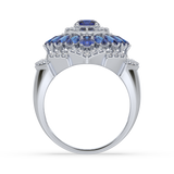 Regal Blossom Cocktail Ring