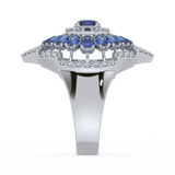 Regal Blossom Cocktail Ring