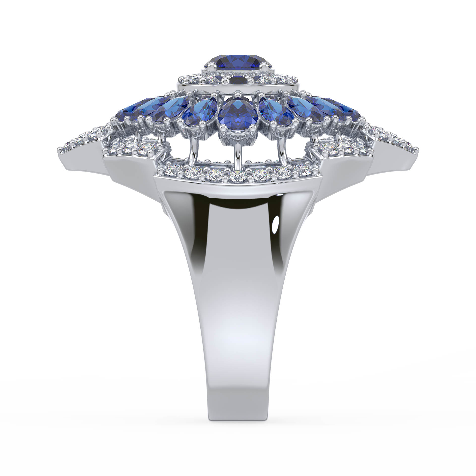 Regal Blossom Cocktail Ring